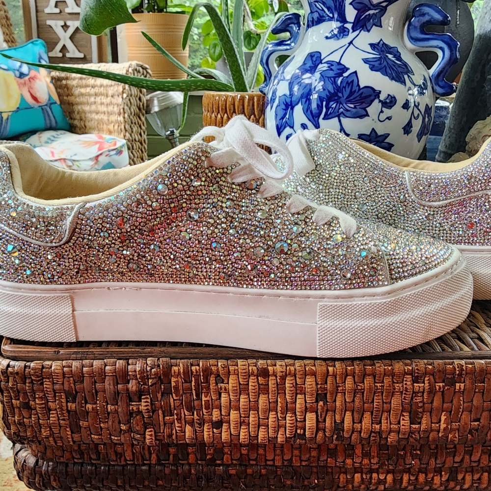 Betsey Johnson Rhinestone sneakers